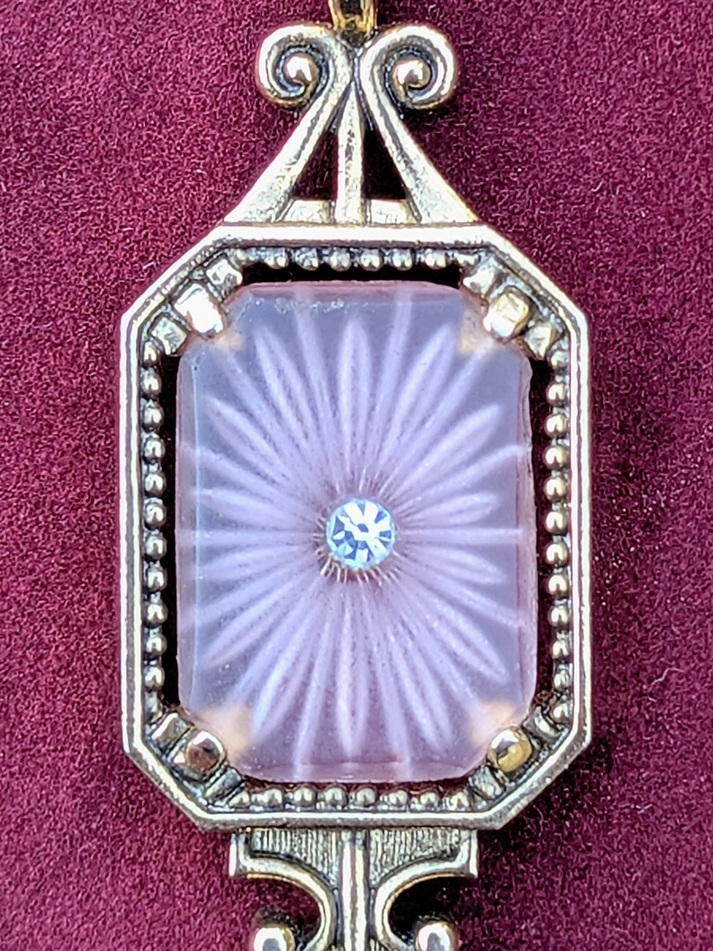 Vintage Avon Frostlight Camphor Glass Pendant